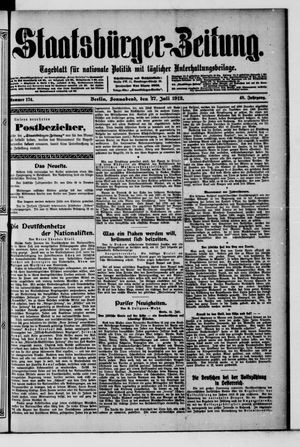 Staatsbürger-Zeitung vom 27.07.1912