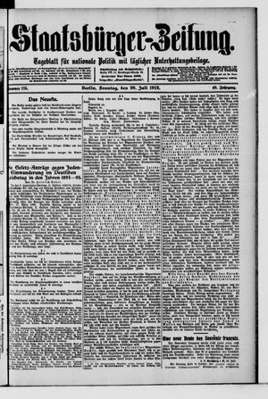 Staatsbürger-Zeitung vom 28.07.1912