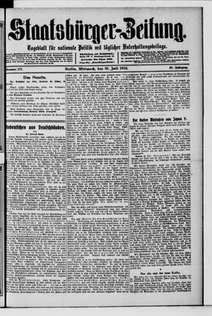 Staatsbürger-Zeitung on Jul 31, 1912