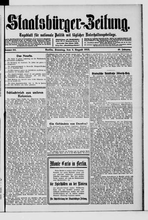 Staatsbürger-Zeitung vom 04.08.1912