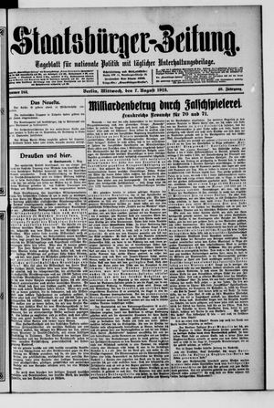 Staatsbürger-Zeitung vom 07.08.1912