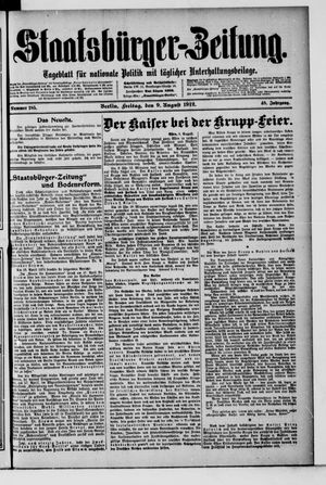 Staatsbürger-Zeitung vom 09.08.1912