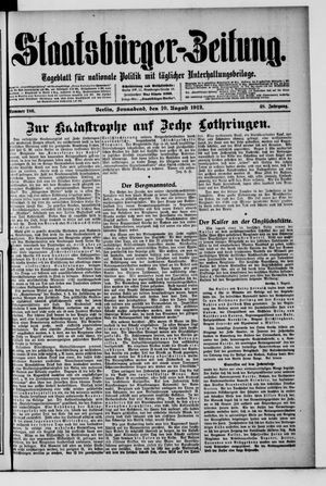 Staatsbürger-Zeitung vom 10.08.1912