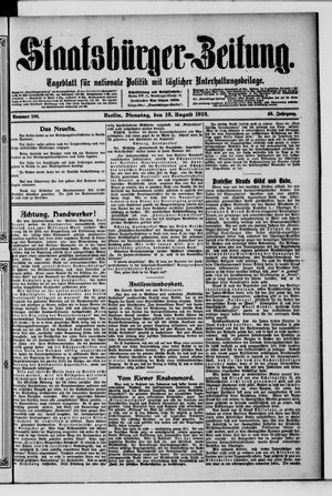 Staatsbürger-Zeitung vom 13.08.1912