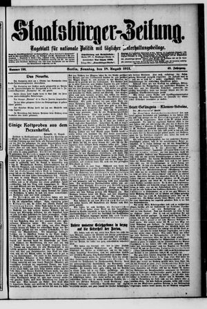 Staatsbürger-Zeitung vom 18.08.1912