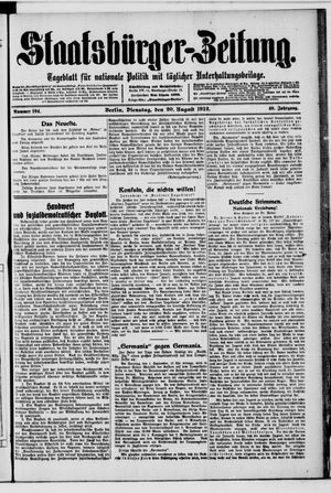 Staatsbürger-Zeitung vom 20.08.1912
