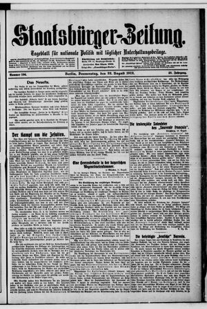 Staatsbürger-Zeitung vom 22.08.1912