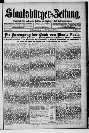 Staatsbürger-Zeitung vom 23.08.1912