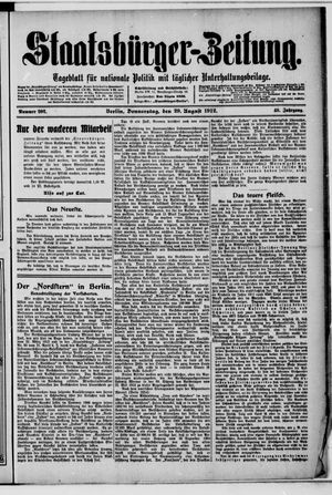 Staatsbürger-Zeitung vom 29.08.1912