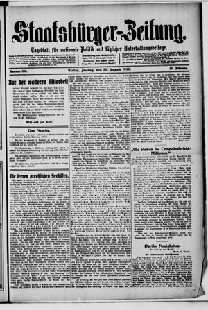 Staatsbürger-Zeitung vom 30.08.1912