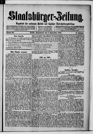 Staatsbürger-Zeitung vom 07.09.1912