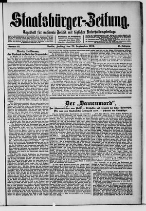 Staatsbürger-Zeitung vom 20.09.1912