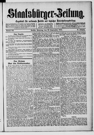 Staatsbürger-Zeitung vom 22.09.1912