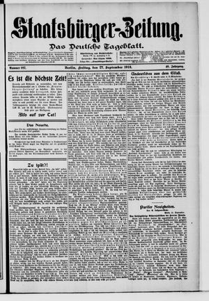 Staatsbürger-Zeitung vom 27.09.1912
