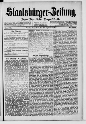 Staatsbürger-Zeitung on Sep 28, 1912