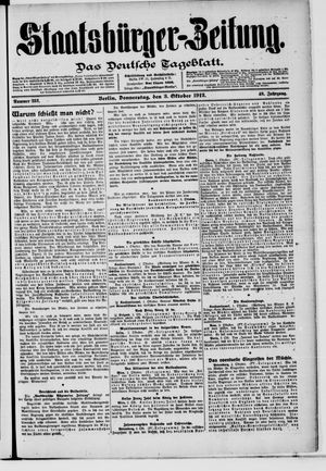 Staatsbürger-Zeitung vom 03.10.1912