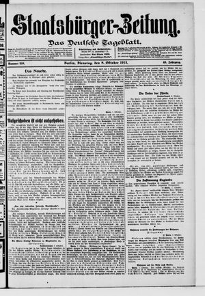 Staatsbürger-Zeitung vom 08.10.1912