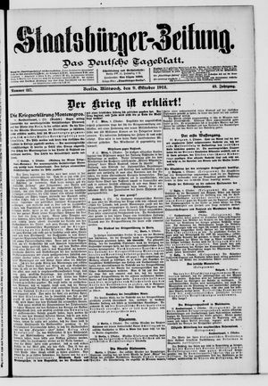 Staatsbürger-Zeitung vom 09.10.1912