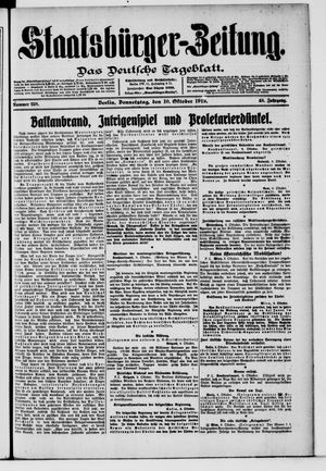 Staatsbürger-Zeitung vom 10.10.1912