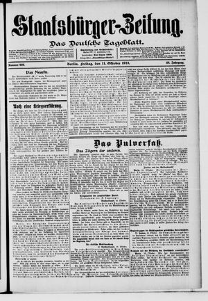 Staatsbürger-Zeitung vom 11.10.1912
