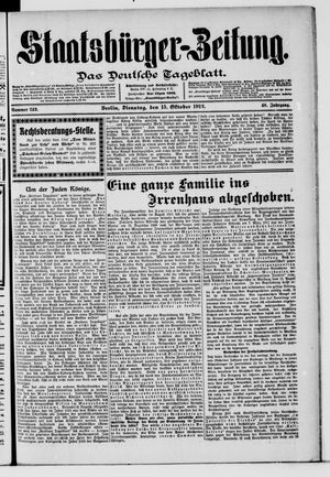 Staatsbürger-Zeitung vom 15.10.1912