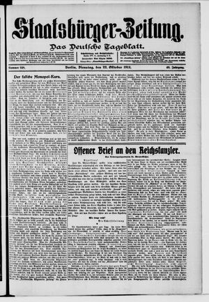 Staatsbürger-Zeitung vom 22.10.1912