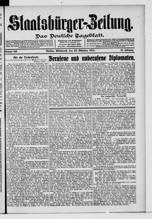 Staatsbürger-Zeitung vom 23.10.1912