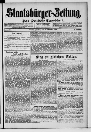 Staatsbürger-Zeitung vom 25.10.1912