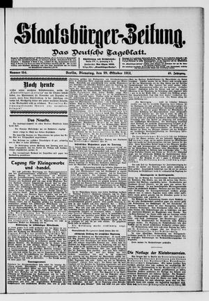 Staatsbürger-Zeitung vom 29.10.1912