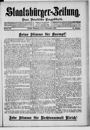 Staatsbürger-Zeitung vom 05.11.1912