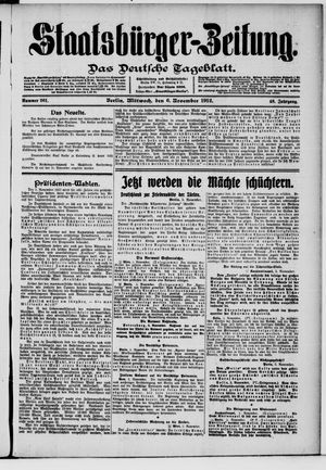 Staatsbürger-Zeitung vom 06.11.1912
