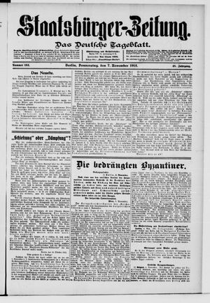 Staatsbürger-Zeitung vom 07.11.1912