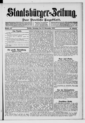 Staatsbürger-Zeitung vom 10.11.1912