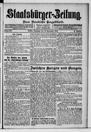 Staatsbürger-Zeitung vom 12.11.1912