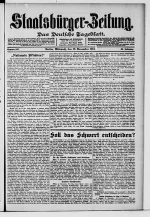 Staatsbürger-Zeitung vom 13.11.1912