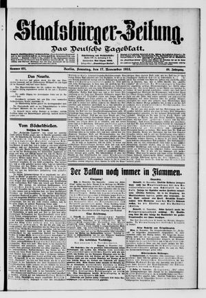 Staatsbürger-Zeitung vom 17.11.1912