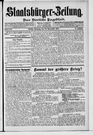 Staatsbürger-Zeitung vom 24.11.1912