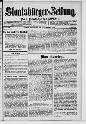 Staatsbürger-Zeitung vom 28.11.1912