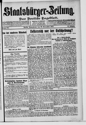 Staatsbürger-Zeitung vom 30.11.1912