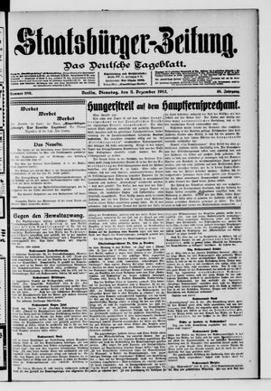 Staatsbürger-Zeitung vom 03.12.1912