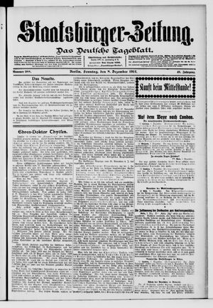 Staatsbürger-Zeitung vom 08.12.1912