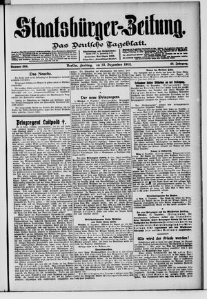 Staatsbürger-Zeitung vom 13.12.1912