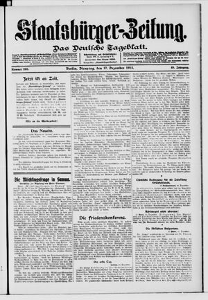 Staatsbürger-Zeitung vom 17.12.1912