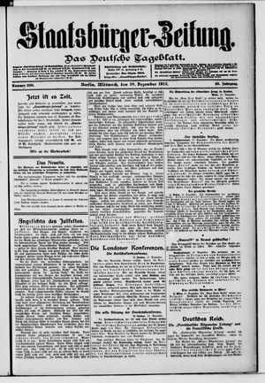 Staatsbürger-Zeitung vom 18.12.1912