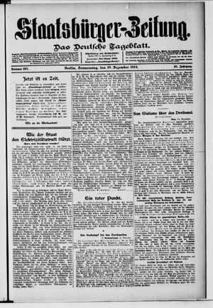 Staatsbürger-Zeitung vom 19.12.1912