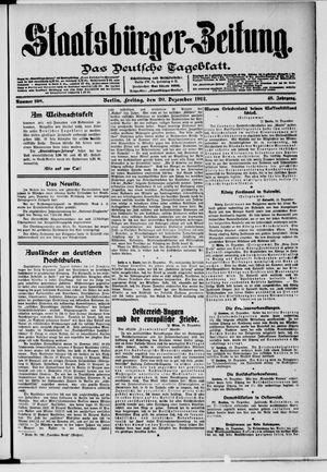 Staatsbürger-Zeitung vom 20.12.1912