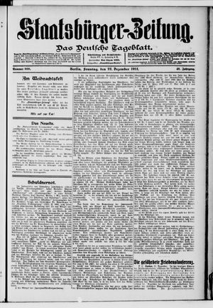 Staatsbürger-Zeitung vom 22.12.1912