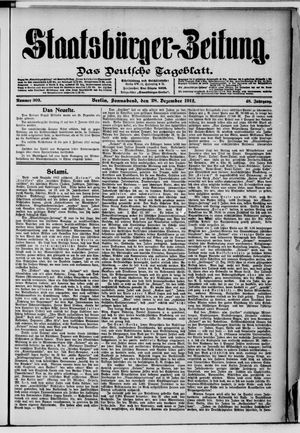 Staatsbürger-Zeitung vom 28.12.1912
