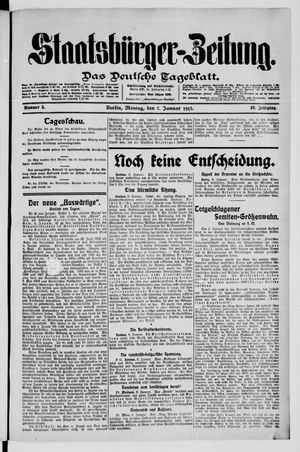 Staatsbürger-Zeitung vom 06.01.1913