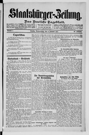 Staatsbürger-Zeitung on Jan 9, 1913